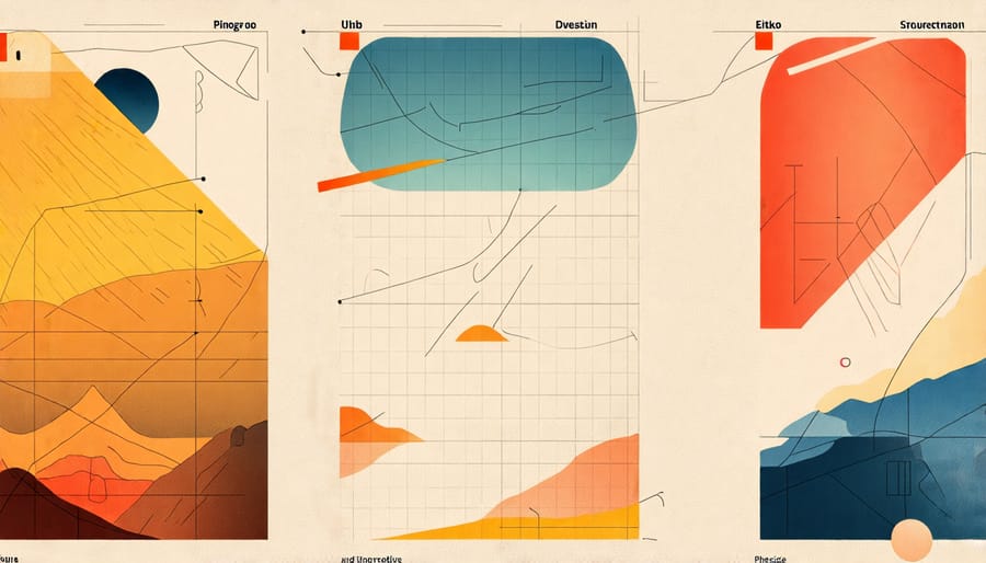 Diagram showing various lighting directions and how they impact photography, with visual examples