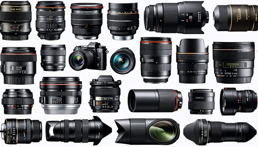 Collection of used camera gear for eco-friendly photography