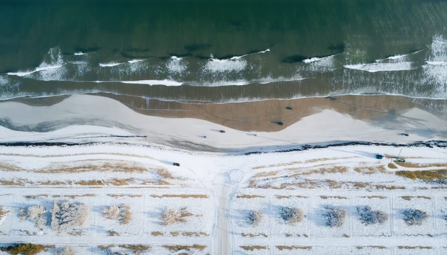 Collage of well-composed drone photographs demonstrating various composition techniques