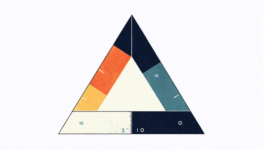 Diagram of the exposure triangle and how aperture, shutter speed, and ISO interact