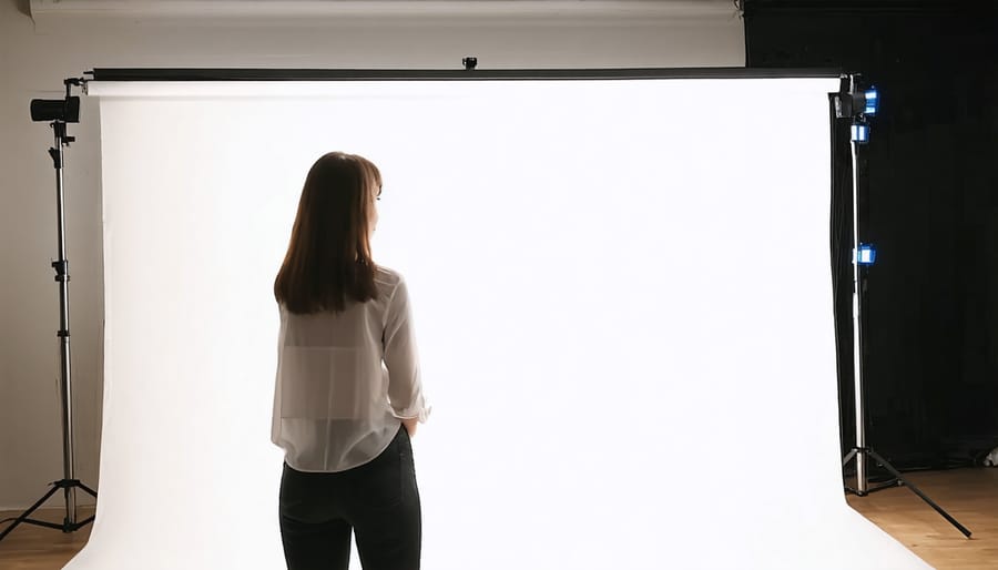 LED continuous lighting setup for studio photography