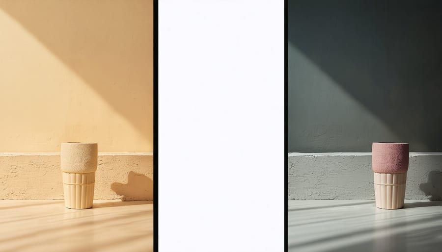 Comparison of photos with and without the rule of thirds applied to composition