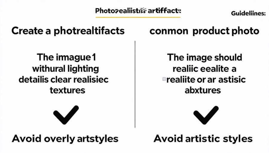 Examples of typical AI editing artifacts and their corrected versions