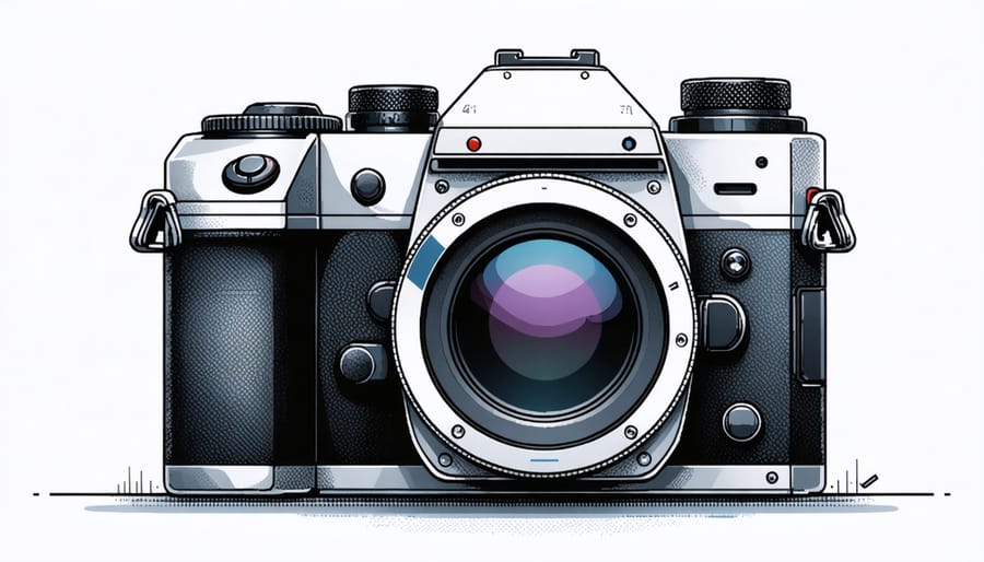 Exploded view of a modular camera design showing replaceable components