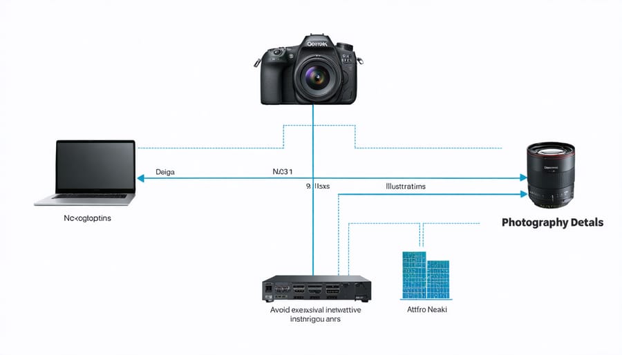 Network diagram illustrating NAS connection to workstation, router, and network switches