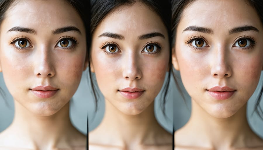 Comparison of facial features and distortion in portraits taken at different focal lengths