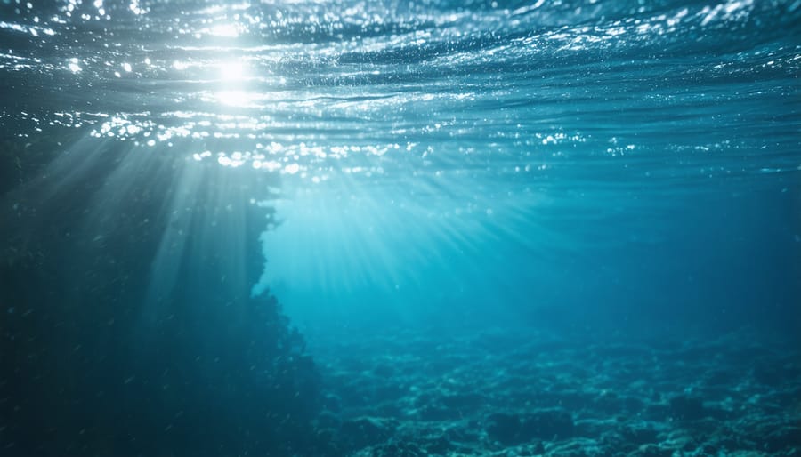 Demonstration of underwater lighting techniques using iPhone with external lights