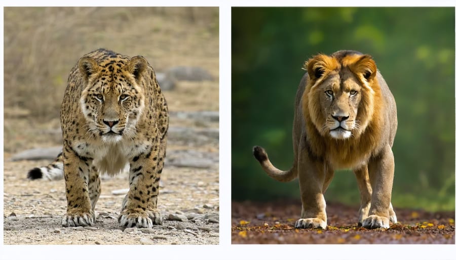 Comparison showing natural wildlife photo against over-edited version