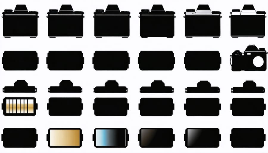 Multiple mirrorless camera batteries showing battery life limitations