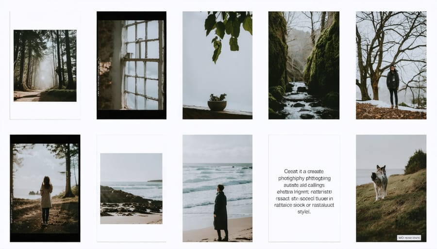 Professional photographer's Instagram feed with consistent visual theme and engagement